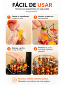 Grade com ganchos de aço inoxidável para Forno e Air Fryer - Air Flow™
