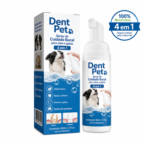 Spray de Cuidado Bucal para Cães e Gatos 4 em 1 - DentPet™