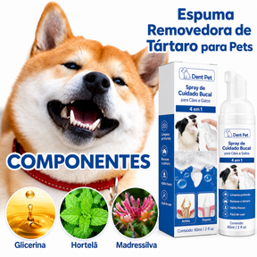 Spray de Cuidado Bucal para Cães e Gatos 4 em 1 - DentPet™