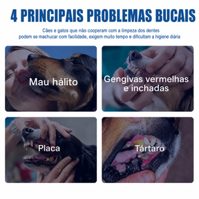 Spray de Cuidado Bucal para Cães e Gatos 4 em 1 - DentPet™