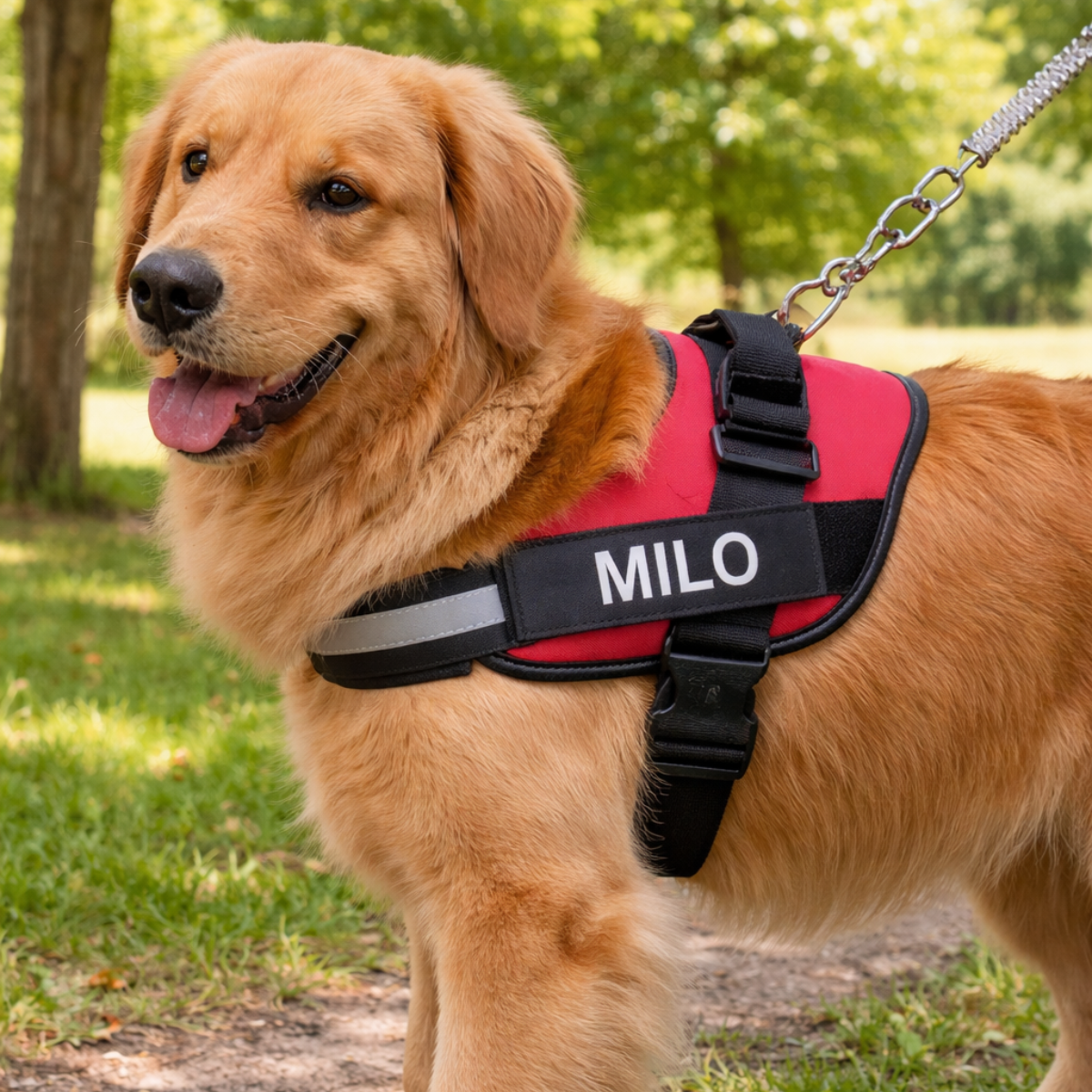 Peitoral Para Cachorros Ajustável com Nome Personalizável