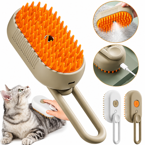 Escova a Vapor 3 em 1 Remove Pelos para Cães e Gatos